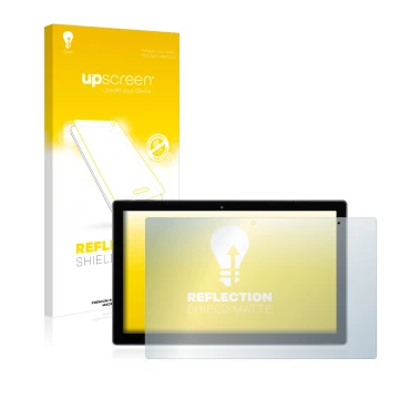 Parte frontale di una confezione del prodotto con il logo del marchio upscreen. Accanto è raffigurato il dispositivo Wortmann 