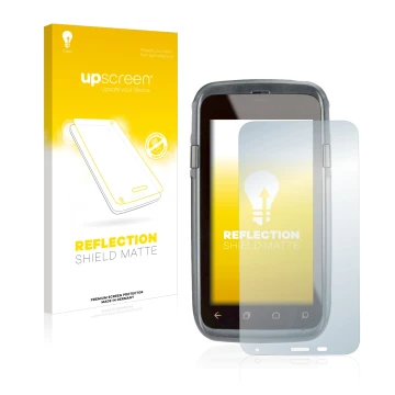 Parte frontale di una confezione del prodotto con il logo del marchio upscreen. Accanto è raffigurato il dispositivo Honeywell