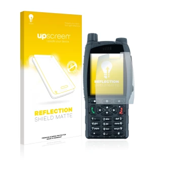 Parte frontale di una confezione del prodotto con il logo del marchio upscreen. Accanto è raffigurato il dispositivo Sepura SC