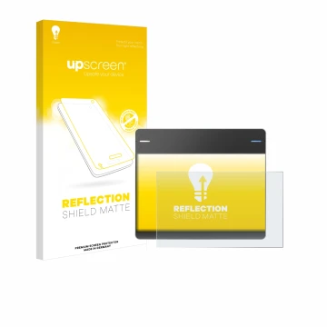 Parte frontale di una confezione del prodotto con il logo del marchio upscreen. Accanto è raffigurato il dispositivo Wacom Int