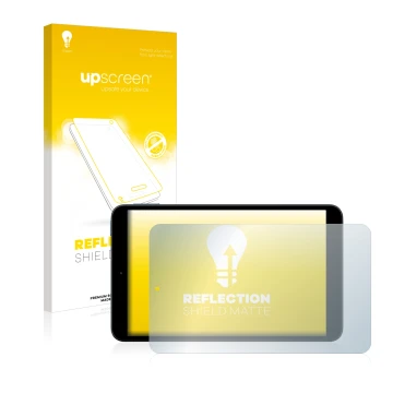 Parte frontale di una confezione del prodotto con il logo del marchio upscreen. Accanto è raffigurato il dispositivo Nokia T10