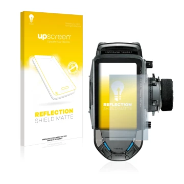 Parte frontale di una confezione del prodotto con il logo del marchio upscreen. Accanto è raffigurato il dispositivo Futaba 10