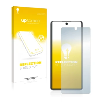 Parte frontale di una confezione del prodotto con il logo del marchio upscreen. Accanto è raffigurato il dispositivo Xiaomi 12