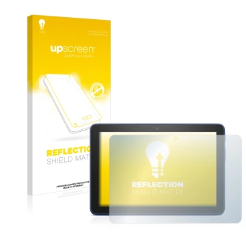 Parte frontale di una confezione del prodotto con il logo del marchio upscreen. Accanto è raffigurato il dispositivo Amazon Fi