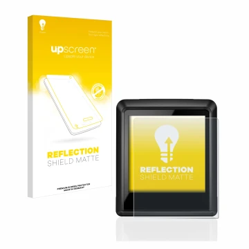 Parte frontale di una confezione del prodotto con il logo del marchio upscreen. Accanto è raffigurato il dispositivo Bosch Int