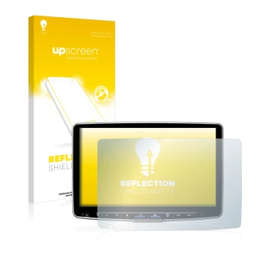 Parte frontale di una confezione del prodotto con il logo del marchio upscreen. Accanto è raffigurato il dispositivo Alpine IL