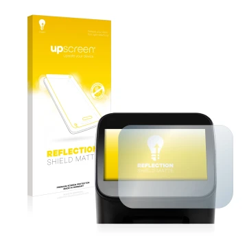 Parte frontale di una confezione del prodotto con il logo del marchio upscreen. Accanto è raffigurato il dispositivo Shaper Or