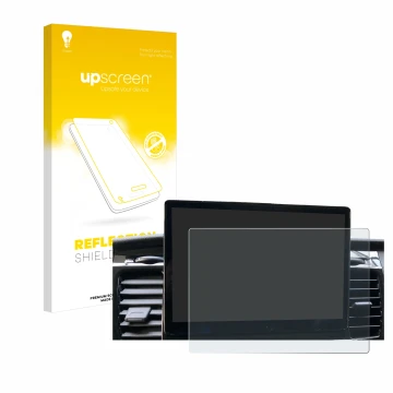 Parte frontale di una confezione del prodotto con il logo del marchio upscreen. Accanto è raffigurato il dispositivo Ford Tran