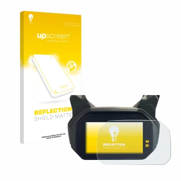 Parte frontale di una confezione del prodotto con il logo del marchio upscreen. Accanto è raffigurato il dispositivo BMW C400 