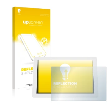 Parte frontale di una confezione del prodotto con il logo del marchio upscreen. Accanto è raffigurato il dispositivo WetterOnl