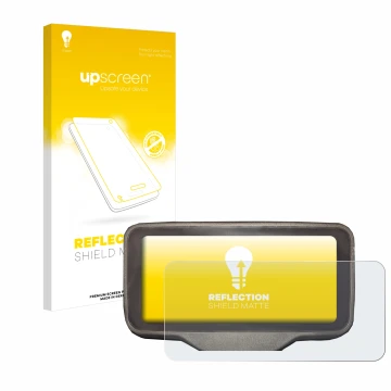 Parte frontale di una confezione del prodotto con il logo del marchio upscreen. Accanto è raffigurato il dispositivo Horwin SK