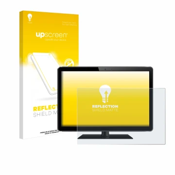 Parte frontale di una confezione del prodotto con il logo del marchio upscreen. Accanto è raffigurato il dispositivo con la re