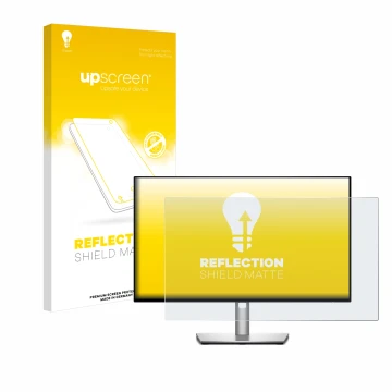 Parte frontale di una confezione del prodotto con il logo del marchio upscreen. Accanto è raffigurato il dispositivo Dell Ultr