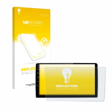 Parte frontale di una confezione del prodotto con il logo del marchio upscreen. Accanto è raffigurato il dispositivo Junsun V1