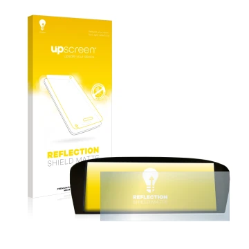 Parte frontale di una confezione del prodotto con il logo del marchio upscreen. Accanto è raffigurato il dispositivo BMW E91 3