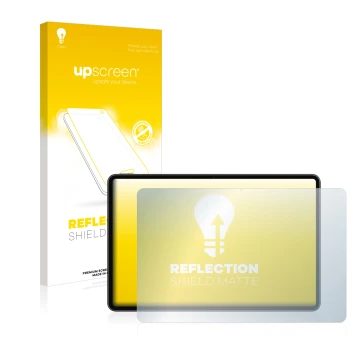 Parte frontale di una confezione del prodotto con il logo del marchio upscreen. Accanto è raffigurato il dispositivo Huawei Ma