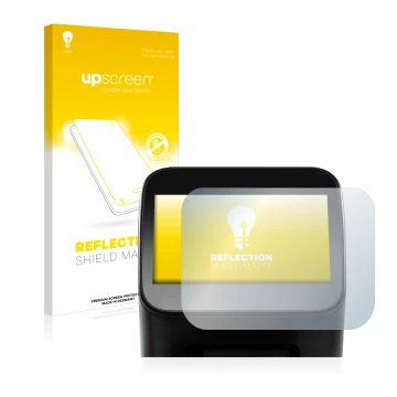 Parte frontale di una confezione del prodotto con il logo del marchio upscreen. Accanto è raffigurato il dispositivo Shaper Or