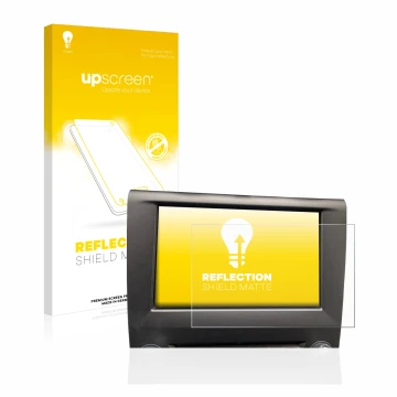 Parte frontale di una confezione del prodotto con il logo del marchio upscreen. Accanto è raffigurato il dispositivo Ford Mond