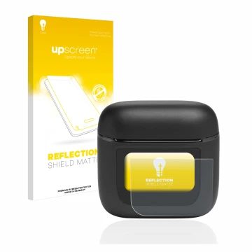 Parte frontale di una confezione del prodotto con il logo del marchio upscreen. Accanto è raffigurato il dispositivo JBL Tour 