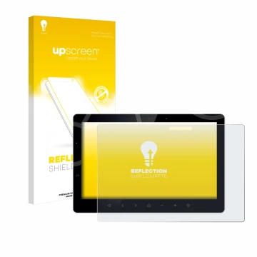 Parte frontale di una confezione del prodotto con il logo del marchio upscreen. Accanto è raffigurato il dispositivo Bewatec .