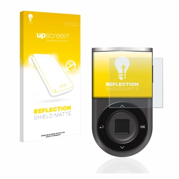 Parte frontale di una confezione del prodotto con il logo del marchio upscreen. Accanto è raffigurato il dispositivo D’CENT Bi