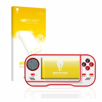 Parte frontale di una confezione del prodotto con il logo del marchio upscreen. Accanto è raffigurato il dispositivo Blaze Eve
