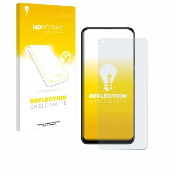 Parte frontale di una confezione del prodotto con il logo del marchio upscreen. Accanto è raffigurato il dispositivo Oppo A78 