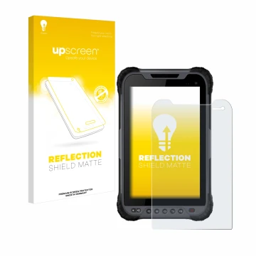 Parte frontale di una confezione del prodotto con il logo del marchio upscreen. Accanto è raffigurato il dispositivo Stonex UT