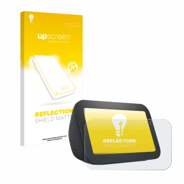 Parte frontale di una confezione del prodotto con il logo del marchio upscreen. Accanto è raffigurato il dispositivo Amazon Ec