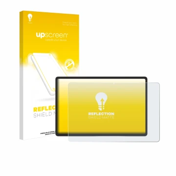 Parte frontale di una confezione del prodotto con il logo del marchio upscreen. Accanto è raffigurato il dispositivo Samsung G