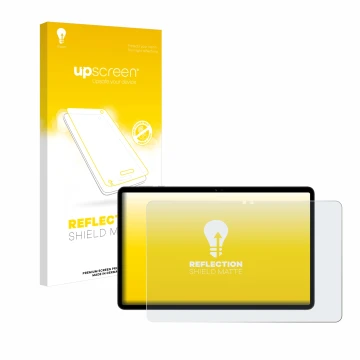 Parte frontale di una confezione del prodotto con il logo del marchio upscreen. Accanto è raffigurato il dispositivo Honor Pad