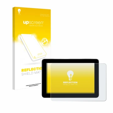 Parte frontale di una confezione del prodotto con il logo del marchio upscreen. Accanto è raffigurato il dispositivo Trimble G