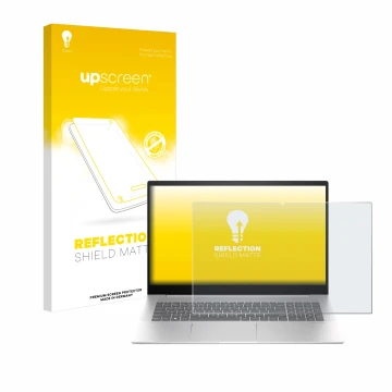Parte frontale di una confezione del prodotto con il logo del marchio upscreen. Accanto è raffigurato il dispositivo HP Envy 1