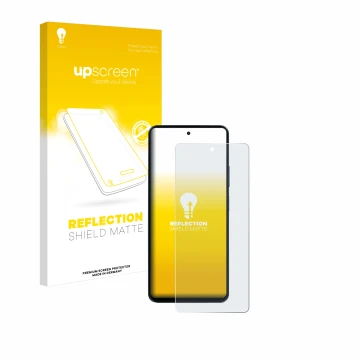 Parte frontale di una confezione del prodotto con il logo del marchio upscreen. Accanto è raffigurato il dispositivo Blackview