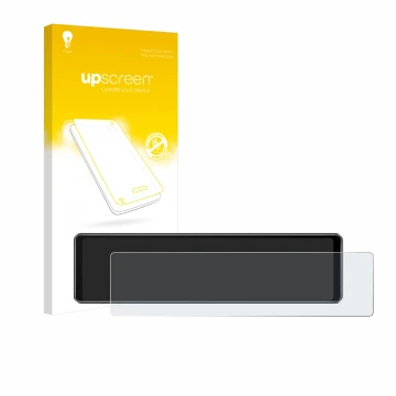 Parte frontale di una confezione del prodotto con il logo del marchio upscreen. Accanto è raffigurato il dispositivo Airpuxem 
