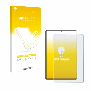 Parte frontale di una confezione del prodotto con il logo del marchio upscreen. Accanto è raffigurato il dispositivo Simplori 