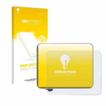 Parte frontale di una confezione del prodotto con il logo del marchio upscreen. Accanto è raffigurato il dispositivo Bambu Lab