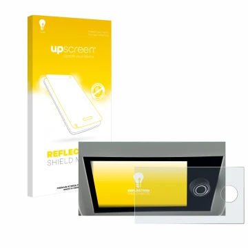 Parte frontale di una confezione del prodotto con il logo del marchio upscreen. Accanto è raffigurato il dispositivo Volkswage