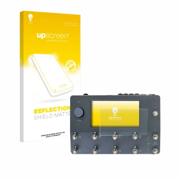 Parte frontale di una confezione del prodotto con il logo del marchio upscreen. Accanto è raffigurato il dispositivo Neural DS