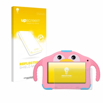 Parte frontale di una confezione del prodotto con il logo del marchio upscreen. Accanto è raffigurato il dispositivo okulaku K
