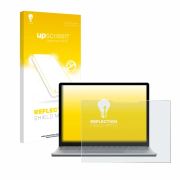 Parte frontale di una confezione del prodotto con il logo del marchio upscreen. Accanto è raffigurato il dispositivo Microsoft