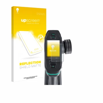 Parte frontale di una confezione del prodotto con il logo del marchio upscreen. Accanto è raffigurato il dispositivo DumboRC D