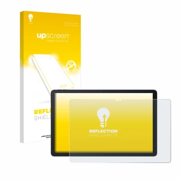 Parte frontale di una confezione del prodotto con il logo del marchio upscreen. Accanto è raffigurato il dispositivo Blackview