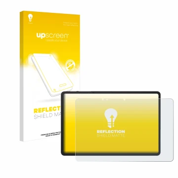 Parte frontale di una confezione del prodotto con il logo del marchio upscreen. Accanto è raffigurato il dispositivo TCL NxtPa