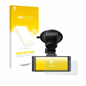 Parte frontale di una confezione del prodotto con il logo del marchio upscreen. Accanto è raffigurato il dispositivo Redtiger 