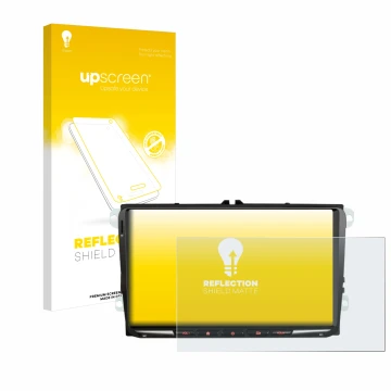 Parte frontale di una confezione del prodotto con il logo del marchio upscreen. Accanto è raffigurato il dispositivo Erisin ES