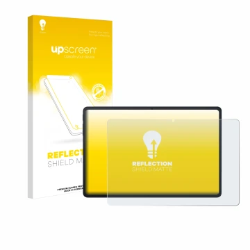 Parte frontale di una confezione del prodotto con il logo del marchio upscreen. Accanto è raffigurato il dispositivo Blackview