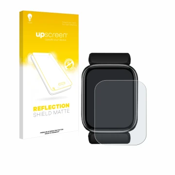 Parte frontale di una confezione del prodotto con il logo del marchio upscreen. Accanto è raffigurato il dispositivo YHE BP Do