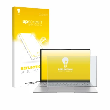 Parte frontale di una confezione del prodotto con il logo del marchio upscreen. Accanto è raffigurato il dispositivo ASUS Vivo