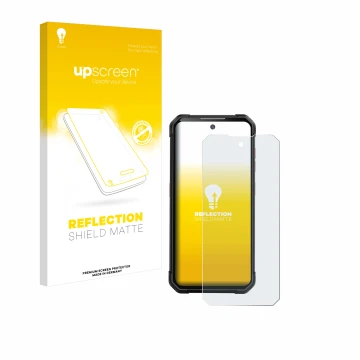 Parte frontale di una confezione del prodotto con il logo del marchio upscreen. Accanto è raffigurato il dispositivo iiiF150 B